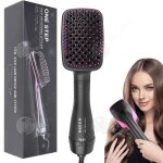 Inn brosse lissante chauffante 1200w 2 en 1 sche - cheveux lissant brosse soufflante peigne  air chaud ...