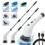 Inn brosse de nettoyage electrique 2500mah t�lescopique ong anche multi - fonctions rechargeable brosse ...