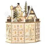 Calendrier de lavent - innovtec - innovtec - bois - bande lumineuse (2xaa) - effet musical