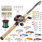 Canne  pche inn 27m canne  pche ultralgre et courte avec manche en bois accessoires de moulinet ...