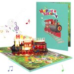 Inn cartes 3d 16 x 21 x 05 cm enveloppe et carte incluses v?ux danniversaire musique et lumi�re cadeau ...