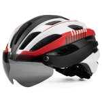 Inn casque de v�lo avec feu arri�re rechargeable r�glable et visi�re casque vtt pour homme et femme casque ...