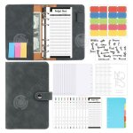 Inn classeur budget a6 pvc budget planner carnet avec pochette enveloppe avec 8 pochettes zippes 12 ...