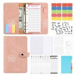 Inn classeur budget a6 pvc budget planner carnet avec pochette enveloppe avec 8 pochettes zippes 12 ...