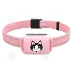 Inn collier anti aboiement chat rose 10 - 70cm r�glable 250mah fonctions sonores et vibratoires 4 niveaux ...