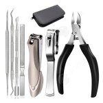 Inn coupe ongle professionnel 7 pcs pince coupe ongle set pour pied ongle epais et dur incarn coupe ...