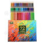 Inn crayons de couleur 72 pcs jeu de mines de couleur huile ensemble de crayons de couleur professionnels ...