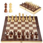 Inn checs 30x15x5cm portable checs pliants en bois checs pliants magntiques convient aux adultes ...
