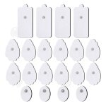 Inn electrode 20pcs patch autocollant rutilisable pour stimulateur lectrique tens epaississant et collant ...