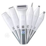 Inn pilateur lectrique 6 en 1 5w 1200mah avec base et affichage numrique peigne limiteur 1mm / 3mm ...