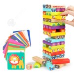 Inn jeu d?empilage contient 51 blocs de construction 24 morceaux de carton et 1 d bois tourjouet  empiler ...