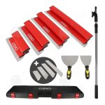 Inn lame  lisser pour plaquiste 0. 35mm 0. 5mm coffret lames acier inoxydable perche extensible lames ...