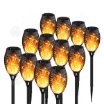 Inn lampe solaire 6 pièces 12 led avec flammes réalistes lumière extérieure solaire étanche pour décoration ... Inn lampe solaire 6 pièces 12 led avec flammes réalistes lumière extérieure solaire étanche pour décoration ...