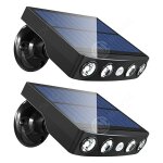 Inn lampe solaire extrieur 2pcs 4w 1200mah lumires de capteur solaire extrieur avec dtecteur de mouvement ...