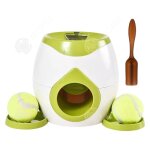 Lanceur automatique - innovtec - 29x18 cm - jouet interactif pour chien - 2 balles de tennis - vert Lanceur automatique - innovtec - 29x18 cm - jouet interactif pour chien - 2 balles de tennis - vert