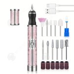 Inn lime a ongle electrique 20000rpm avec 18 ttes meulage ponceuse pour ongles professionnelle lime ...