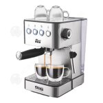 Machine  caf inn 18l 15bar 20x28x30cm home compact mousseur de lait plateau deau amovible cafetire ...