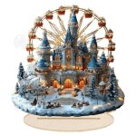 Maison de poup�e passionova 20x20x02 cm village d�coration de no�l d�coration table maison miniature ...