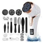 Inn manucure p�dicure 16 pcs 1200mah 2 vitesses �tanche chargement usb �cran lcd rapeuse pieds electrique ...