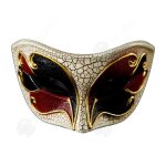 Inn masque 165x8cm masques de fte nol halloween masques crackle masques mascarade rouge objet decoratif ...