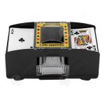 Inn mlangeur de cartes 11x11x21cm automatique  2 plateaux jeu de cartes de poker de casino lectronique ...
