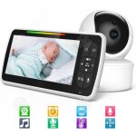 Inn moniteur pour bb avec audio bidirectionnel babyphone vido babyphone avec cran 5. 0 pouces hd ...