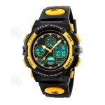 Inn montre enfant jaune noir double affichage 50m étanche transpiration modes sport multifonctions montre ... Inn montre enfant jaune noir double affichage 50m étanche transpiration modes sport multifonctions montre ...