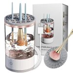 Beaute - bien - etre pas nettoyeur � ultrasons 500mah 9x16cm usb charge 7000 tr / min nettoyeur de pinceaux ...