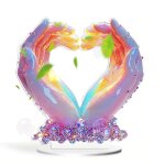 Inn ornements prot�ger lamour acrylique d�coration de bureau cadeau saint - valentin �tanche et r�sistant ...