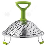 Inn panier vapeur 9 pouces acier en inoxydable avec poignée pliable compatible bateau à vapeur pour cuisson ... Inn panier vapeur 9 pouces acier en inoxydable avec poignée pliable compatible bateau à vapeur pour cuisson ...