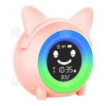 Inn reveil enfant educatif mini r�veil de sommeil en forme de chat de dessin anim� avec veilleuse r�glable ...