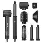 Inn s�che - cheveux 7 en 1 peigne / fer � boucler / brosse � cheveux 3 r�glages de temp�rature 3 r�glages ...