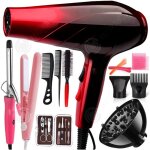 Inn seche cheveux professionnel ionique 800w 220v 2 modes de temprature 2me vitesse seche cheveux rouge ...