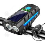 Inn sonnette de v�lo 11x5cm 130 db 3 niveaux d�clairage visibilit� jusqu� 200 m batterie portable double ...