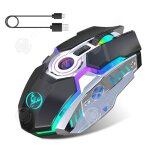 Inn souris sans fil souris de jeu sans fil professionnelles 2400dpi led optique rgb usb computer mouse ...