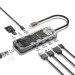 Inn station daccueil 8 en 1 hub multi - interface port rseau gigabit audio sans perte tf / sd pd 100w ...