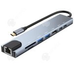 Inn station daccueil usb c dock usb c 8 en 1 vers dual hdmi ethernet rj45 100m 87w pd usb 3. 1 / 3. 0 ...