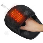 Inn tapis de souris chauffant 29x22cm tapis de souris alimentation usb chauffant rapide en peluche pour ...