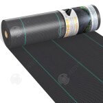 Inn toile de paillage 3x25m geotextile de paillage bache geotextile toile anti mauvaises herbes tissu ...