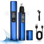 Inn tondeuse nez oreilles homme 2 en 1 led chargement usb 3 niveaux de rglage nettoyer les brosses et ...