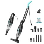 Inse aspirateur balai aspirateur  main 2 en 1 sans sac avec fil 9 accessoires bricolage lger et portable ...