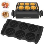 Insert  gaufres compatible avec tefal optigrill xl 4 en 1 xl 2 en 1 xl elite xl plus + xl elite plus ...