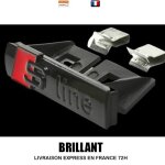 Insigne brillant logo s line insigne calandre emblme logo sline noir