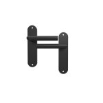 Poign�e de porte - inspire - sara - inox - noir - entraxe 165 mm sans trou