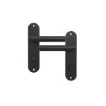 Poign�e de porte - inspire - sara2 - inox - noir - entraxe 165 mm