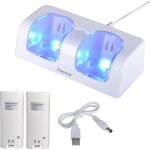 Insten® station de recharge socle daccueil chargeur 2 ports lumineux led + 2 batteries rechargeables ... Insten® station de recharge socle daccueil chargeur 2 ports lumineux led + 2 batteries rechargeables ...