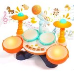 Instrument de musique bebebatterie jouet bebeenfants tambour enfant jouet - 3 modes - convient aux garons ...