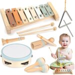 Instruments de musique en bois pour tout - petits de 1 à 3 ans jouets musicaux montessori pour 1 an avec ... Instruments de musique en bois pour tout - petits de 1 à 3 ans jouets musicaux montessori pour 1 an avec ...