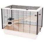 Cage pour rongeurs - inter - zoo - hugo wood - bois - 78 x 48 x 58 cm - beige