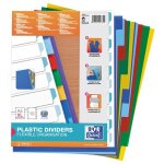 Intercalaires - elba - 100209051 - plastique - a4 + - color�s - 10 pcs